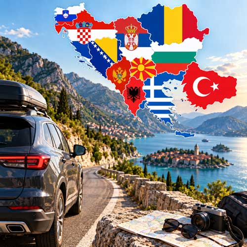 Balkan mit dem Auto – Mobiles Internet, Roaming & eSIM Land für Land