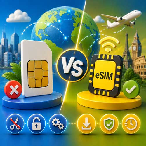 eSIM frente a SIM física