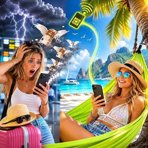 eSIM de viaje o roaming