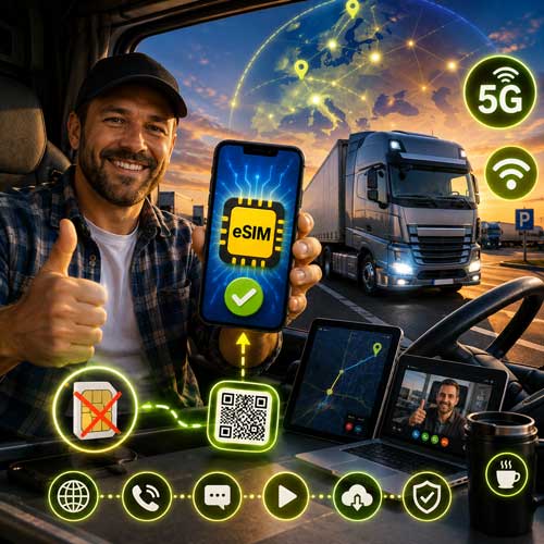 eSIM para camioneros